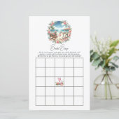 Beach Picnic Brautparty Bingo Game (Stehend Vorderseite)