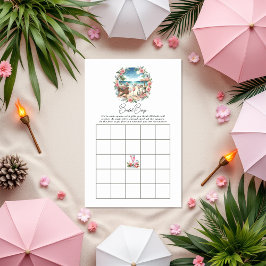 Beach Picnic Brautparty Bingo Game
