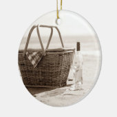 **BEACH PICNIC** CHRISTMAS ORNANANATIONAL KERAMIKORNAMENT (Links)