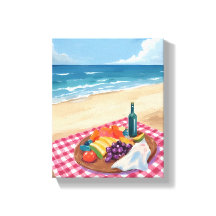 Beach Picnic | Ocean Shore Painting