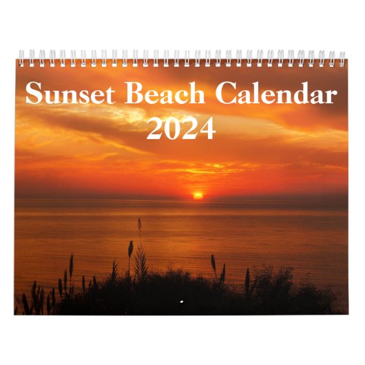 Beach Pictures bei Sunset 2024 Kalender (Titelbild)