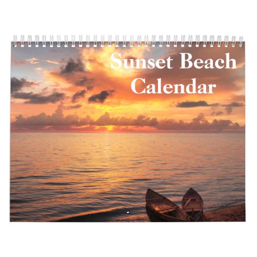 Beach Pictures bei Sunset 2025 Kalender (Titelbild)