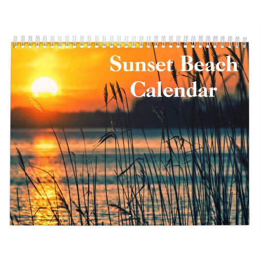 Beach Pictures bei Sunset 2025 Kalender (Titelbild)