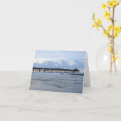 Beach Pier Note Card Karte (Gelbe Blume)