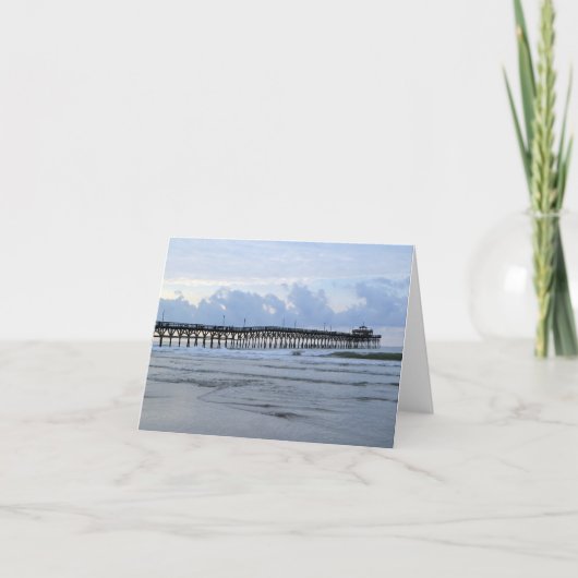 Beach Pier Note Card Karte (Vorderseite)