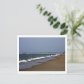 Beach Pier Postkarte (Stehend Vorderseite)