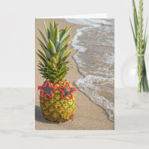 Beach Pineaple Friend's Geburtstagskarte Karte