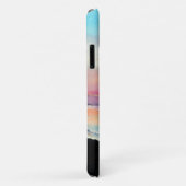 Beach Pink Blue Sunset Artwork Case-Mate iPhone Hülle (Hinten/Rechts)
