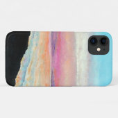 Beach Pink Blue Sunset Artwork Case-Mate iPhone Hülle (Rückseite (Horizontal))