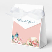 Beach Pink Blume Tropisches Brautparty Geschenkschachtel (Vorderseite)