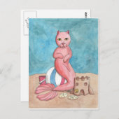 Beach Play Postkarte (Vorne/Hinten)