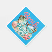 "Beach Please" Papier Serviette (Ecke)