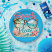 "Beach Please" Pappteller. Pappteller (Party)