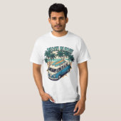 Beach Please Retro-Surf-Van-T-Shirt T-Shirt (Vorne ganz)