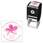 Beach Plumeria Bloral Erstellen Sie Ihre eigene Rü Permastempel (Beispiel)