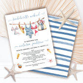 Beach Pool Bachelorette Wochenende Clothesline Inv Einladung
