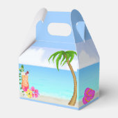 Beach Pool Party Goodie Leckerei Gefallen Box Geschenkschachtel (Rückseite)