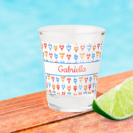 Beach Pool Party Personalisiert Name Bachelorette Schnapsglas