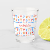 Beach Pool Party Personalisiert Name Bachelorette Schnapsglas (Vorderseite)
