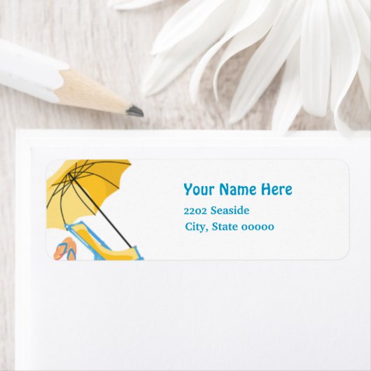 Beach Pool Party Rücksendeadresse (Insitu)