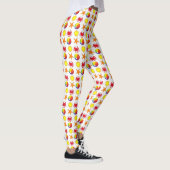 Beach Print Beachball Crab Sun Starfish Sommer Leggings (Rechts)