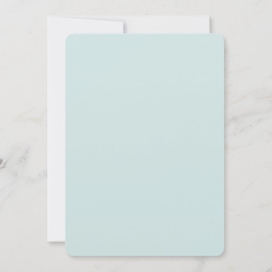 Beach Probe Dinner | Winterhochzeit Einladung (Rückseite)