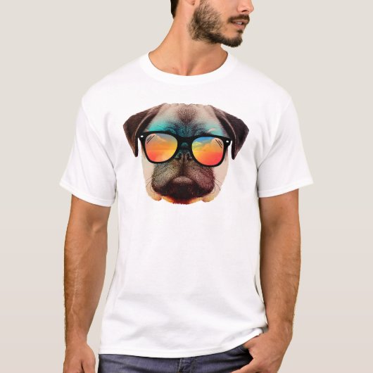 Beach pug T-Shirt (Vorderseite)