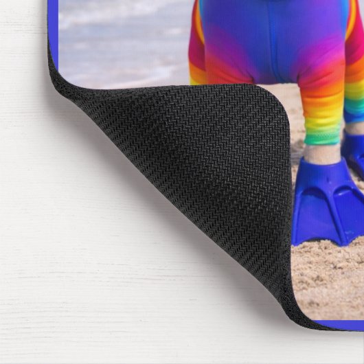 Beach Puggy Mousepad (Ecke)
