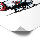 Beach Rabbit Bunny Beach Goer Summer Poster (Ecke)