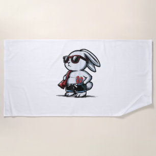 Beach Rabbit Bunny Beach Goer Summer Strandtuch