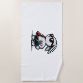 Beach Rabbit Bunny Beach Goer Summer Strandtuch (Vorderseite)