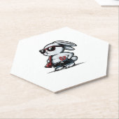 Beach Rabbit Bunny Beach Goer Summer Untersetzer (angewinkelt)