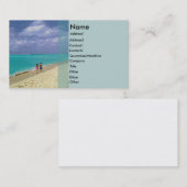 Beach Rack Card Visitenkarte (Vorne/Hinten)