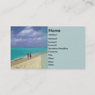 Beach Rack Card Visitenkarte