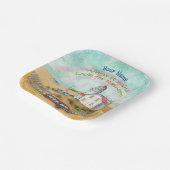 Beach Rainbow Lighthouse Pappteller (Gewinkelt)