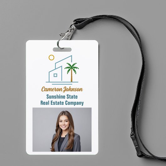 Beach Real Anwesen Company Custom Coastal Realtor Ausweis