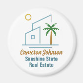 Beach Real Anwesen Company Niedlich anpassbar Magnet (Vorne)