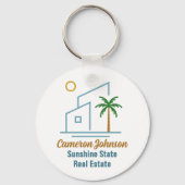 Beach Real Anwesen Company Niedlich anpassbar Schlüsselanhänger (Vorderseite)