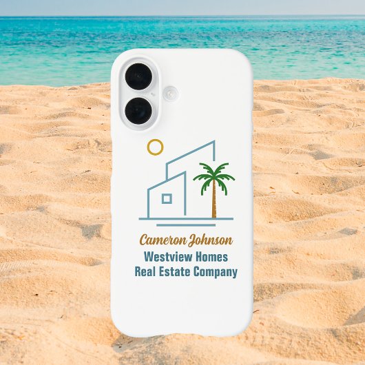 Beach Real Estate Company Custom Coastal Realtor Case-Mate iPhone Hülle