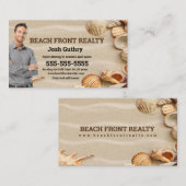Beach Realtor Business Card Visitenkarte (Vorne/Hinten)