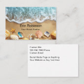 Beach Realtor Coastal Business Cards Visitenkarte (Vorne/Hinten)