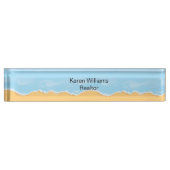 Beach Realtor Theme Namensplakette (Vorderseite)