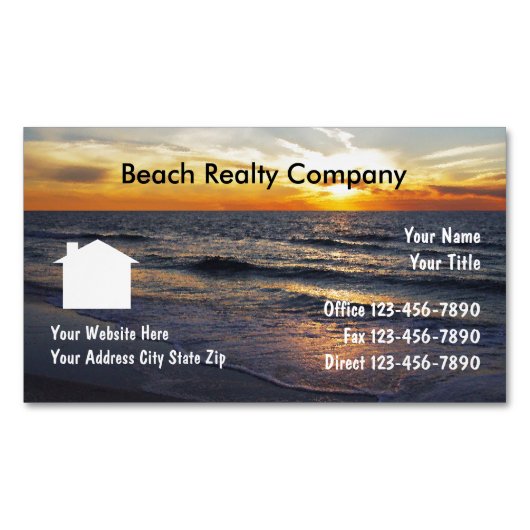 Beach Realty Business Magnete (Vorderseite)
