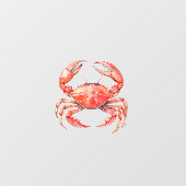 Beach Red Crab Fensteraufkleber (Blatt)