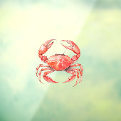 Beach Red Crab Fensteraufkleber (Blatt 3)