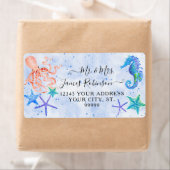 Beach Red Octopus Seepferd Starfish Baby Dusche (Insitu)