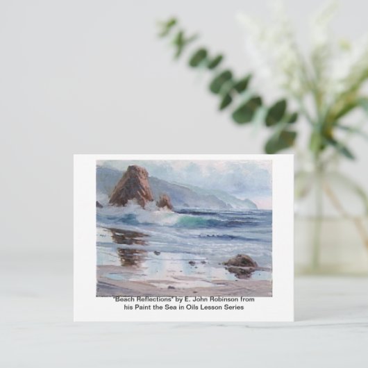 "Beach Reflections" Postkarten (Stehend Vorderseite)