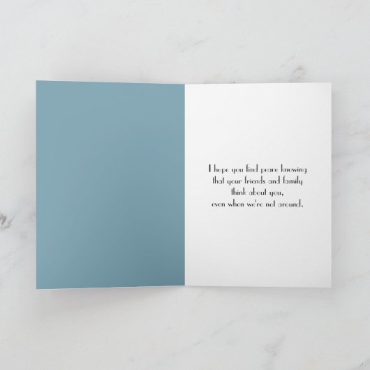 Beach Reflektion in Lens Ball Karte (Innenseite)