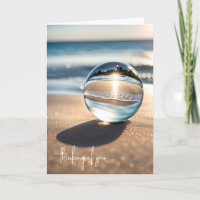 Beach Reflektion in Lens Ball