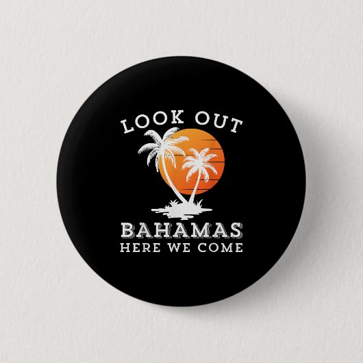 Beach-Reisegruppe Matching Spring Break Summer Button (Vorderseite)